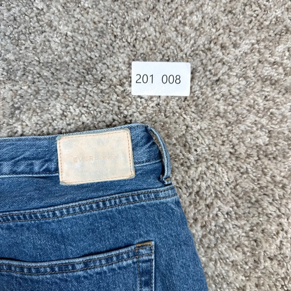 Everlane Jeans Womens 33 Blue The 90s Cheeky High Rise Straight Button Fly 90s - Picture 9 of 9
